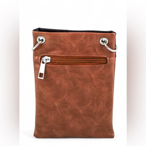 Turquoise & Black Mixed Beaded Western Crossbody Bag - Picture 5 of 5